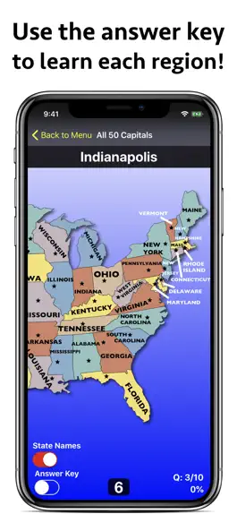 Game screenshot United States Map Quiz Edu Ed. apk