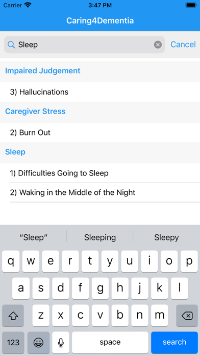 Screenshot #3 pour Caring4Dementia