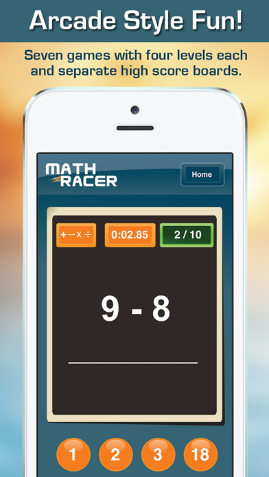 Screenshot #2 pour Math Racer Deluxe