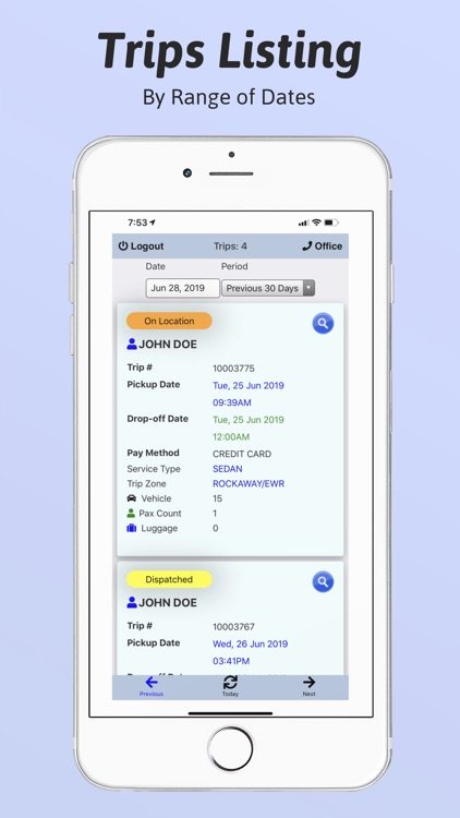 LimoWiz Driver App (LWD)