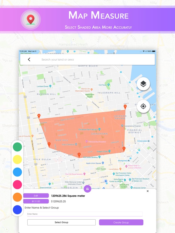 Screenshot #5 pour Map Measure:GeoMap Calculator