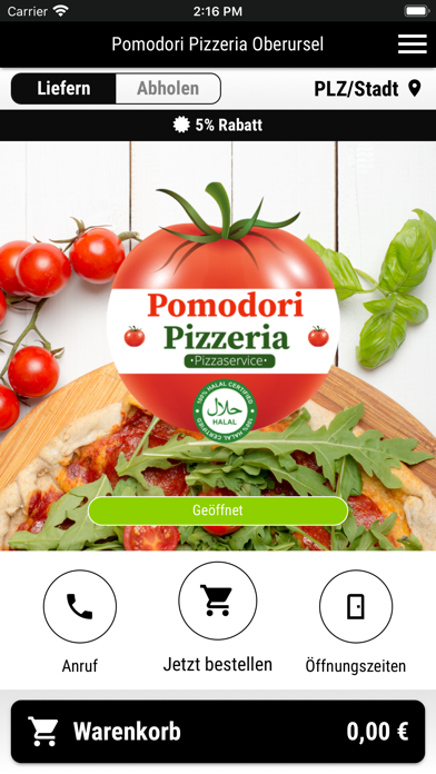 Screenshot #1 pour Pomodori Pizzeria Oberursel
