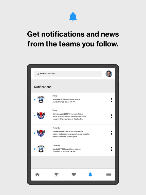 SolidSport iPad screenshot 4 - Sports app