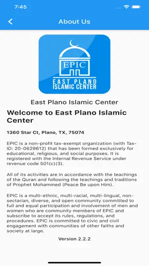East Plano Islamic Center screenshot 2