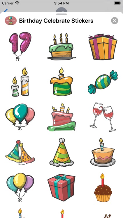 Birthday Celebrate Stickers