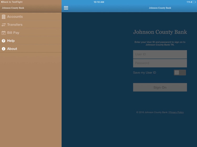 Johnson County Bk TN for iPad