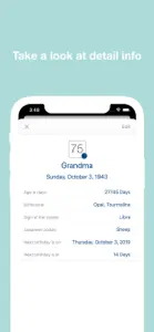 Ages & Birthdays screenshot #3 for iPhone