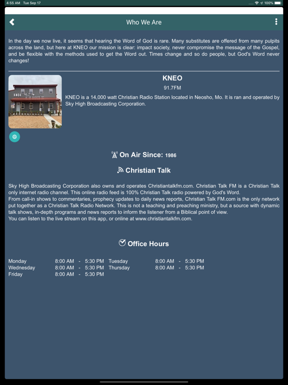 KNEO iPad screenshot 4 - Entertainment app