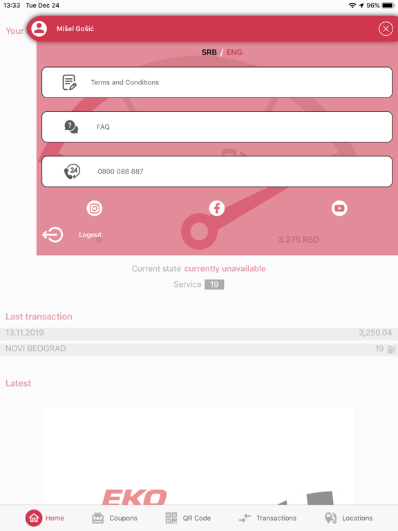 EKO Kartice iPad screenshot 4 - Shopping app