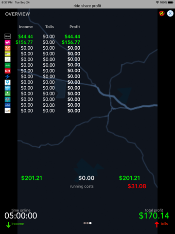 Ride Share Profit screenshot 3