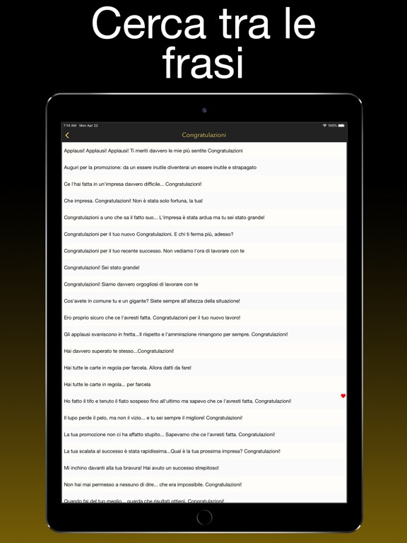 Frasi e Messaggi pronti iPad screenshot