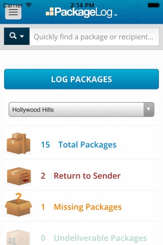 PackageLog screenshot 2