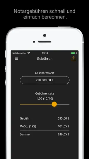 Screenshot von INotar 2019 auf dem iPhone 1