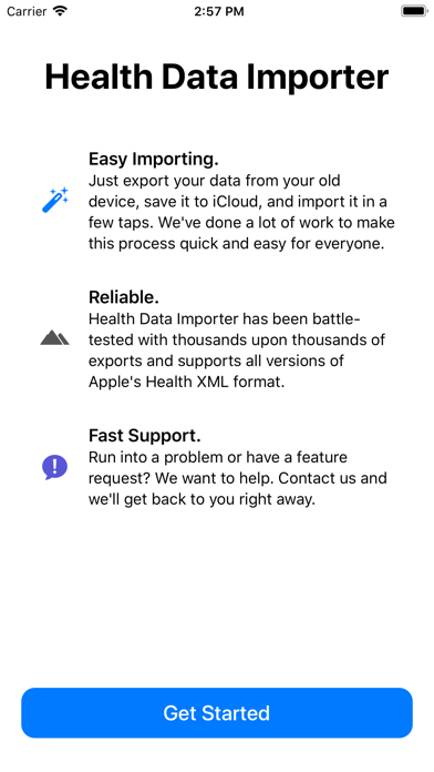 Health Data Importer Screenshot