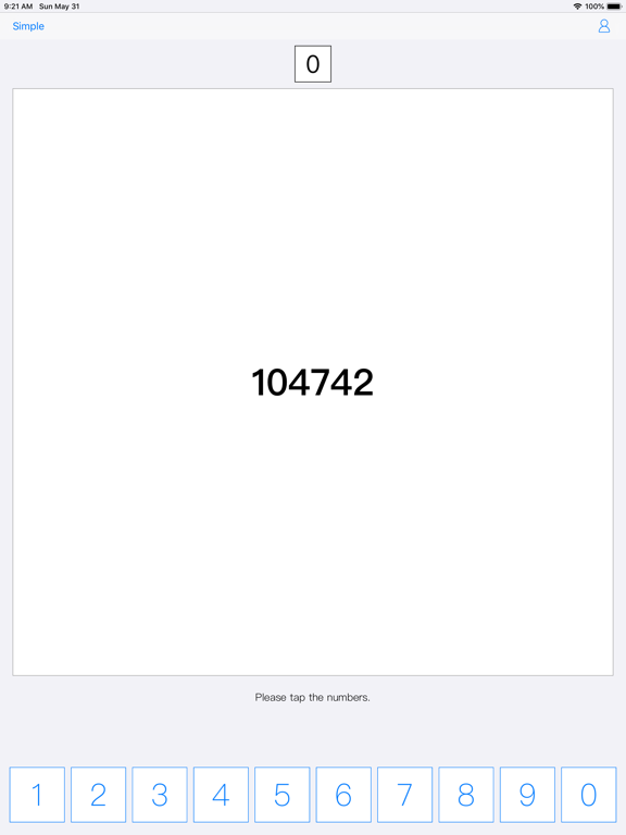 Brain Training with Numbers iPad screenshot