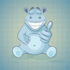 Sticker Me: Happy Hippo