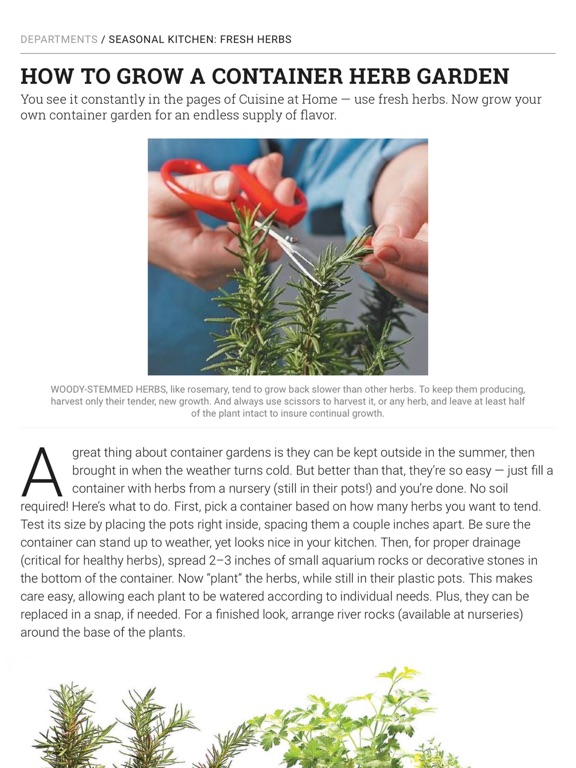 Cuisine at Home iPad screenshot 7 - Magazines & Newspapers app