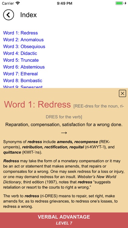 Verbal Advantage - Level 7 screenshot-4