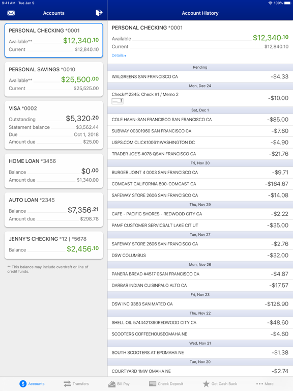 Geddes Federal Savings & Loan iPad screenshot 2 - Finance app