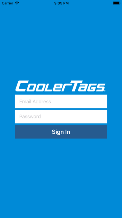 CoolerTags Inventory App Screenshot