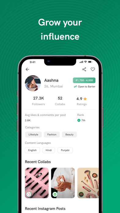 Infleek - Influencer Marketing Screenshot