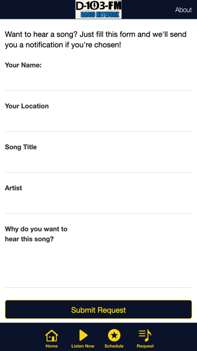 D-103 RADIO NETWORK iPhone screenshot 4 - Entertainment app