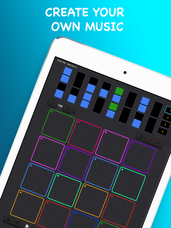 Drum & Rhythm Pad - Beat Maker iPad screenshot 4 - Music app