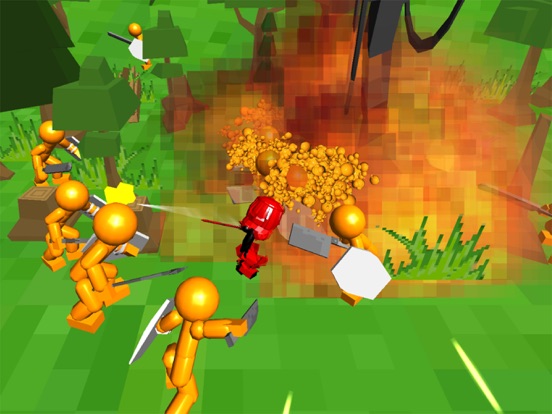 3D Stickman Fight Animation - Stick Figure Fighting Warrior 