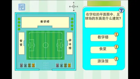 一年级数学认方向