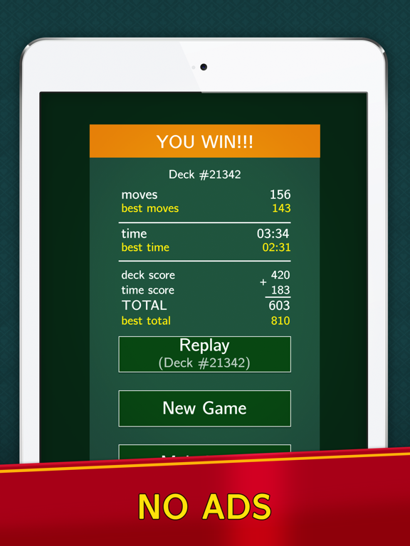 Screenshot #6 pour Classic Solitaire Klondike