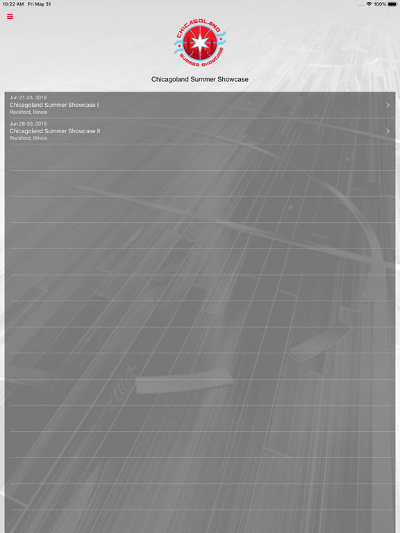 Chicagoland Summer Showcase iPad screenshot 1 - Sports app