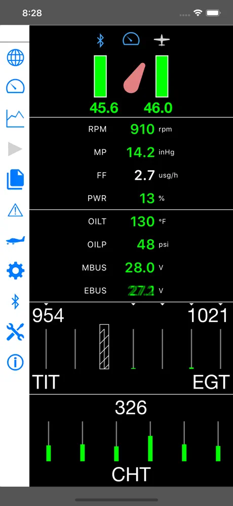 BlueMAX Aircraft Monitor