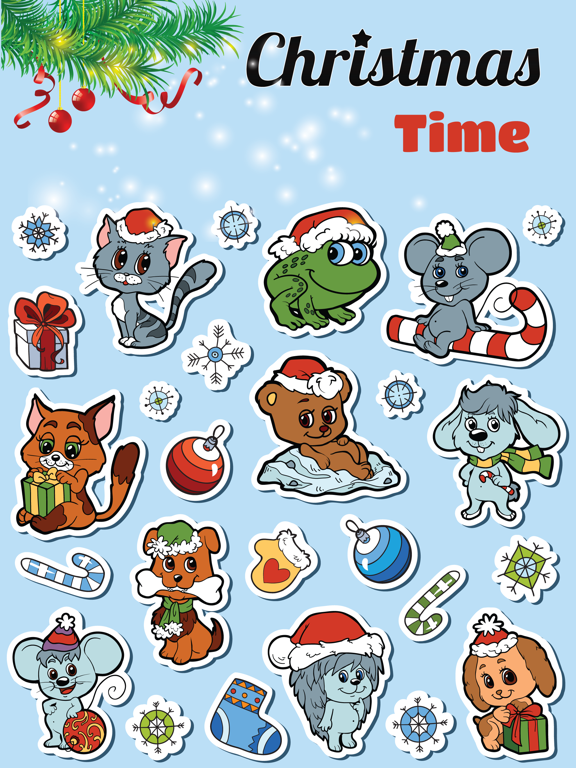 Screenshot #4 pour Sticker Me: Christmas Animals