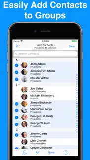 a2z contacts - group text app iphone screenshot 4