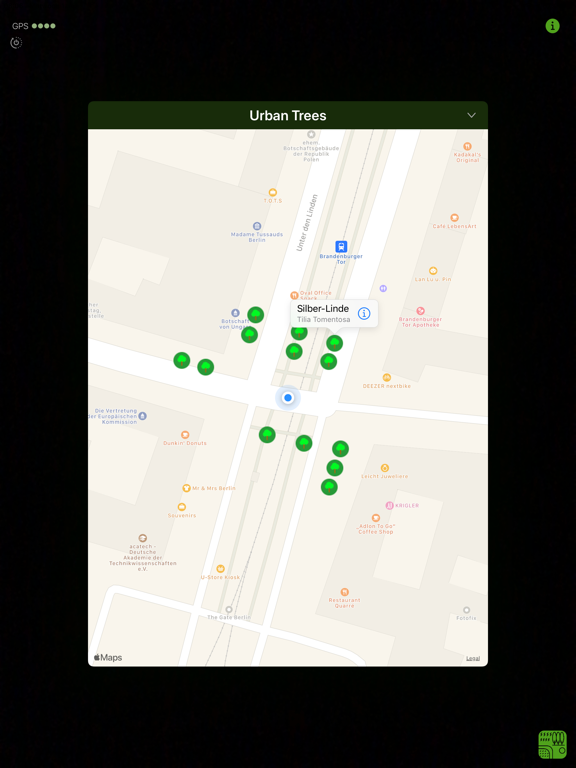 Urban Trees iPad screenshot