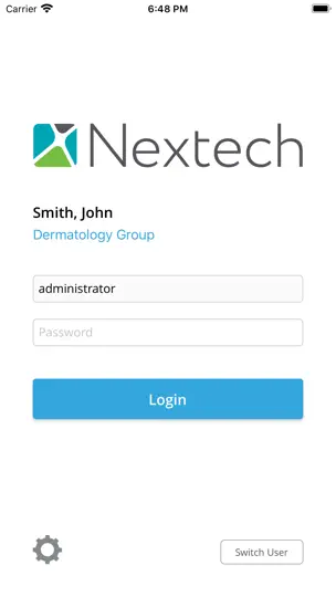 Nextech iPhone Screenshot 1