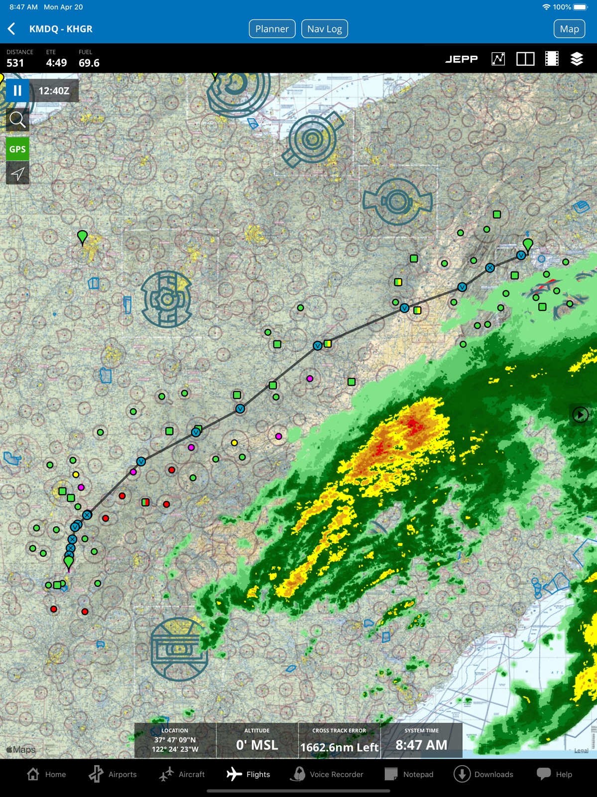iFlightPlanner ipad screenshot 2