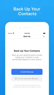 contacts backup + transfer iphone screenshot 1