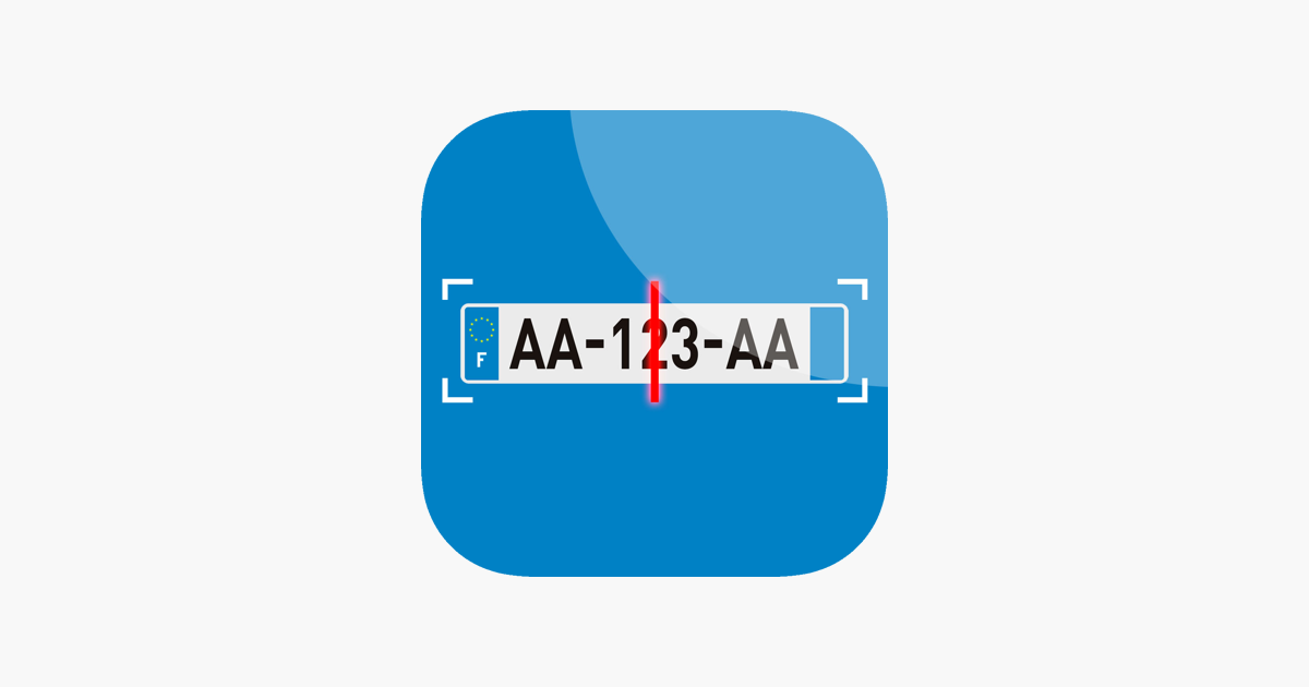 Immatriculation Scanner dans l'App Store