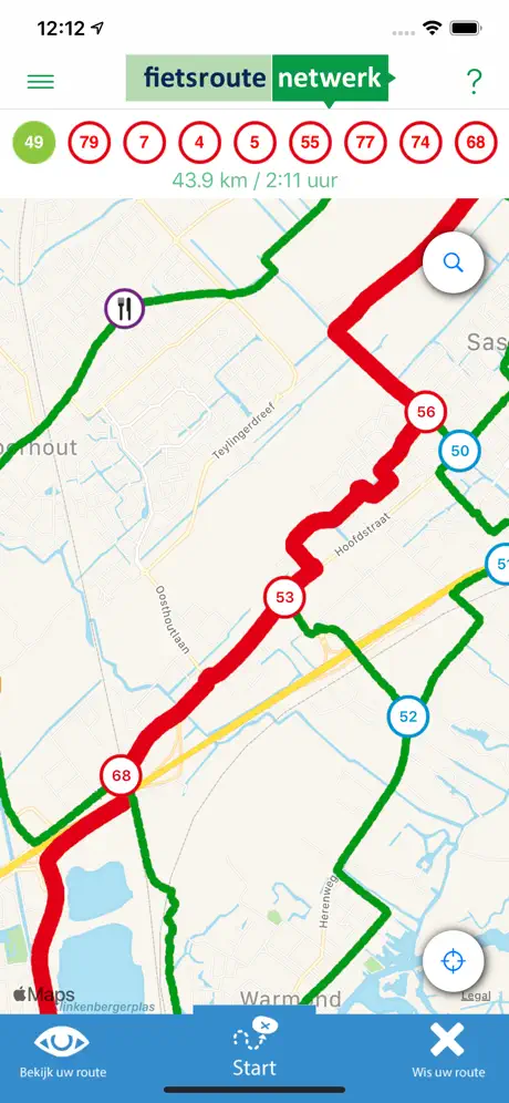 Fietsroutenetwerk