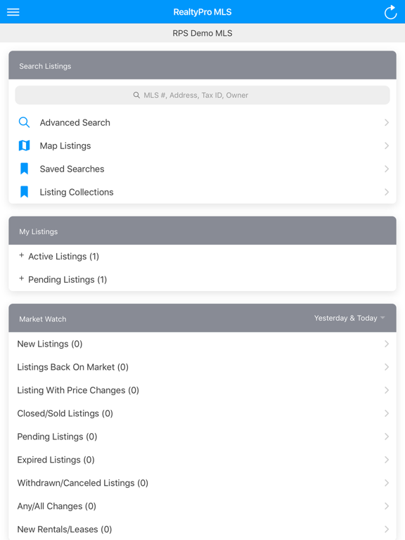 RealtyProMLS iPad screenshot 2 - Business app