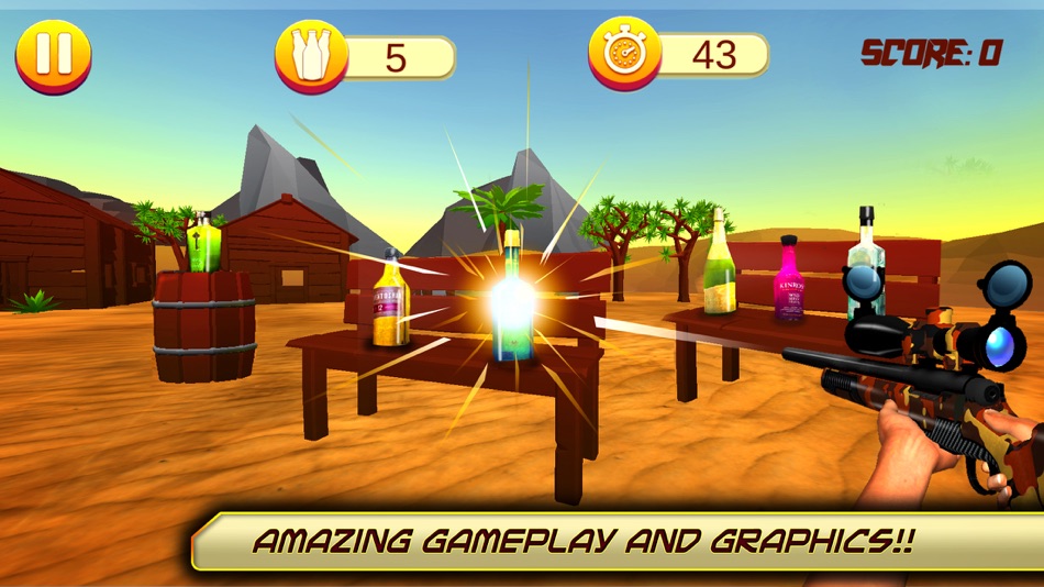 Bottle Shooting Range Games - 1.4 - (iOS)
