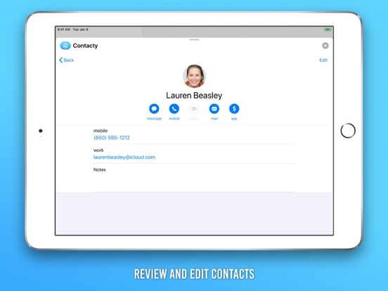 Contacty for Messages iPad screenshot 4 - Utilities app