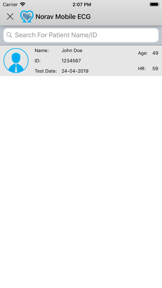 Norav Medical Mobile ECG screenshot