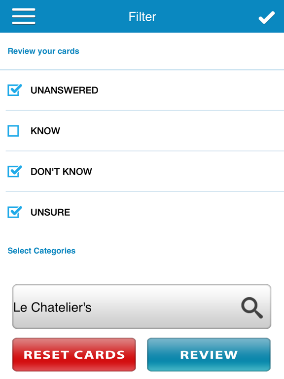 PCAT General Chem Cram Cards iPad screenshot 4 - Education app
