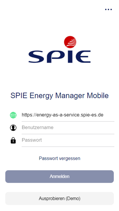 SPIE Energy Manager Mobile Screenshot