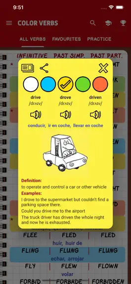 Game screenshot Irregular Verbs — Color Verbs apk