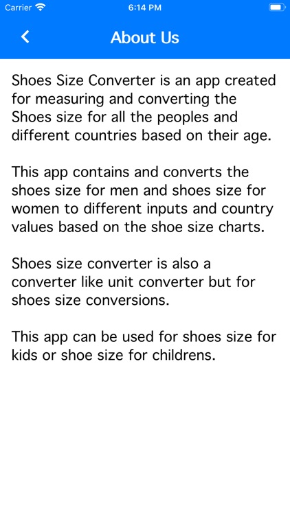 Shoes Size Converter App screenshot-5