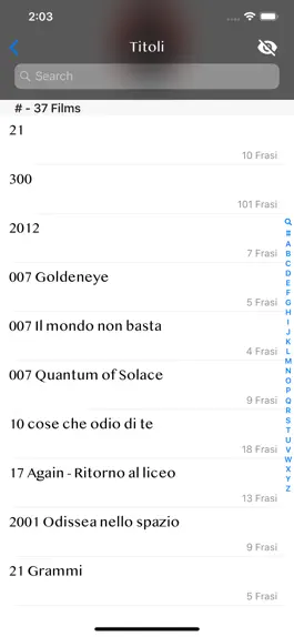 Game screenshot Frasi dai Film apk