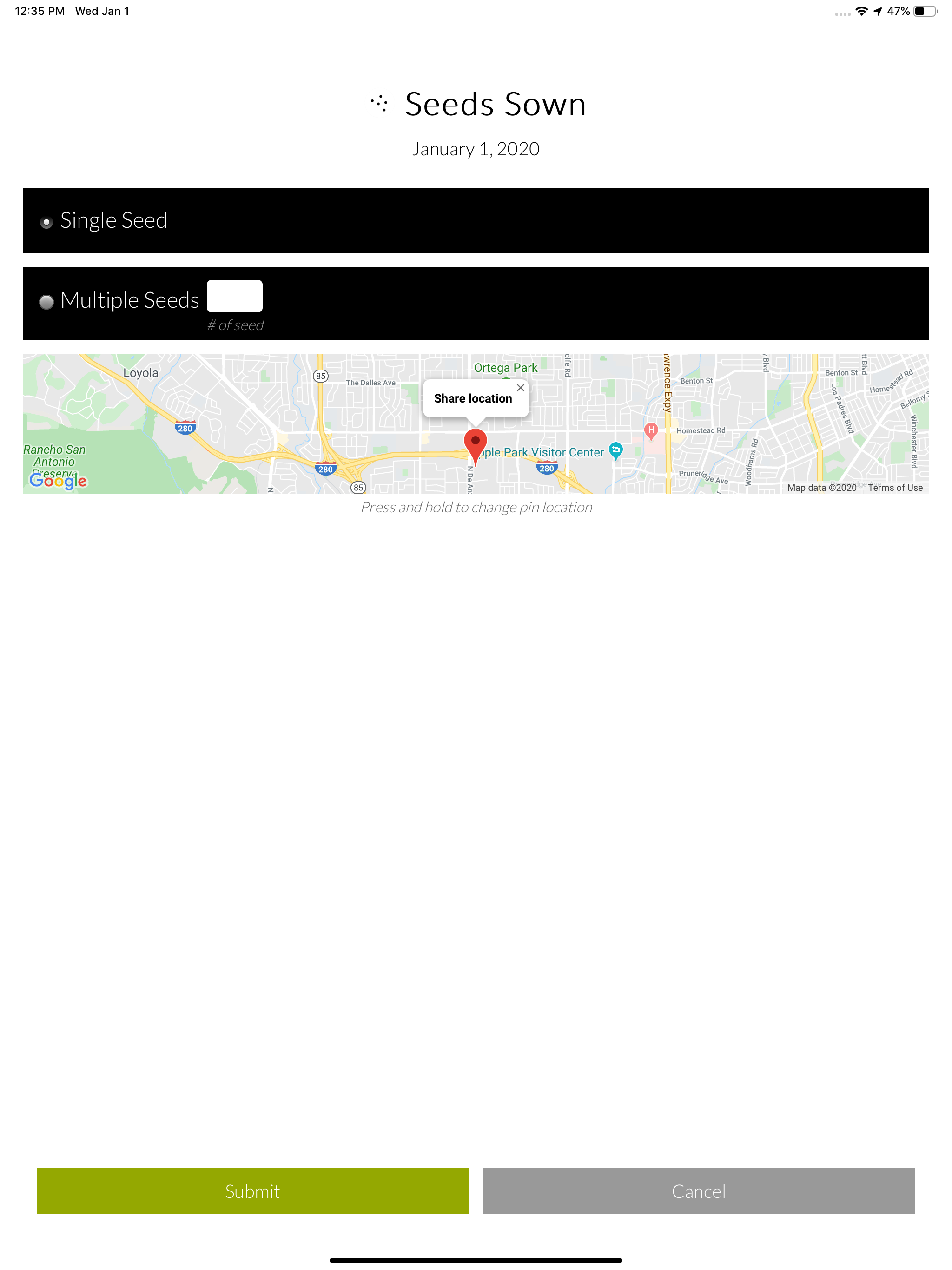 Harvest Tracker